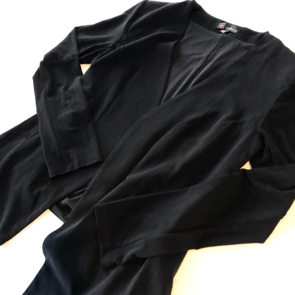CARRE NOIR Open Front Blazer